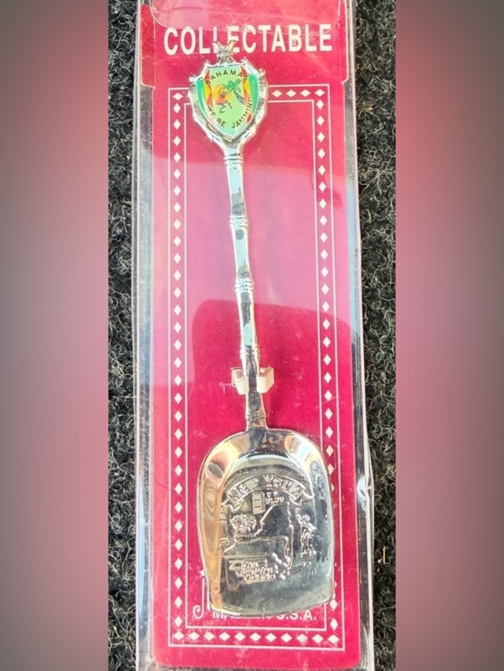 vintage Bahama’s silver-toned souvenir spoon manufactured by Josef.